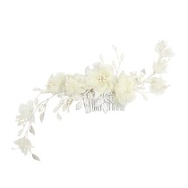 This years popular O makeup 64 super fairy bridal headwear new forest style flower hair comb wedding dress exterior real scene