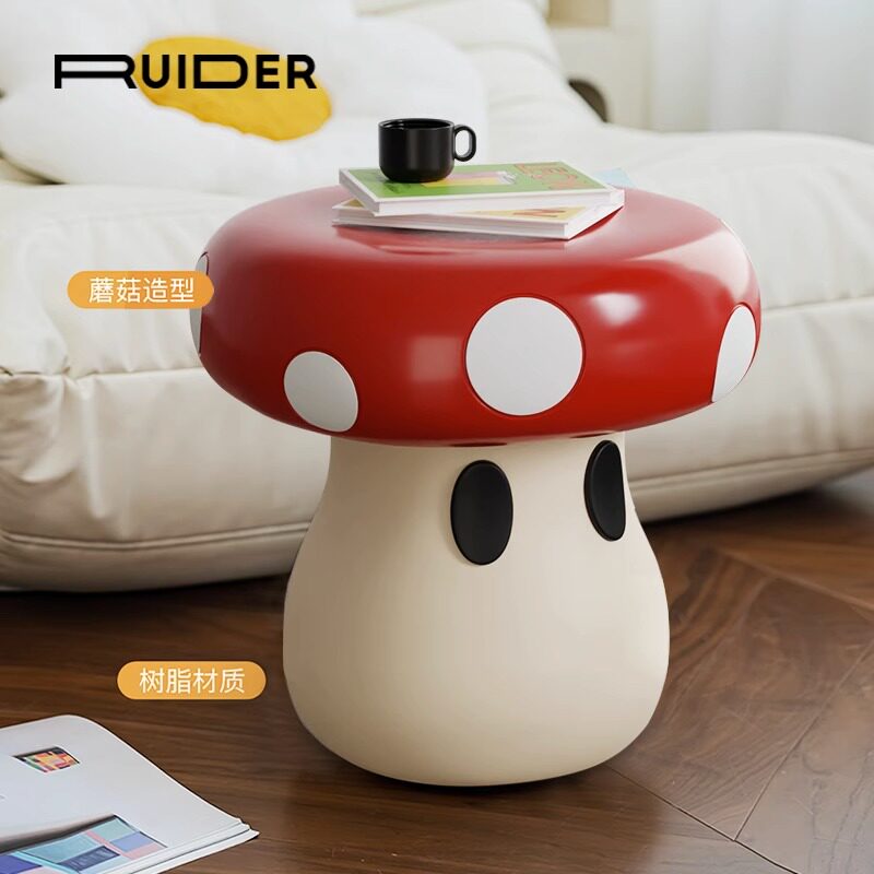 Creative mushroom living room floor-standing ornaments home entrance door shoe-changing stool entrance shoe-wearing stool living room sofa on sale