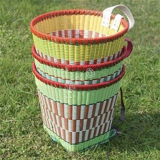 大成人大号背篓塑料背箩重庆编织背篼塑胶背兜买菜摘果背筐