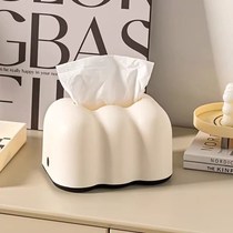 Yunduo tissue box elastic support dining table high-end living room desktop high-value Internet celebrity spring paper box cream style