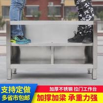 Door collection new product console table hotel z thickened stainless steel cabinet puller kitchen special rectangular commercial storage