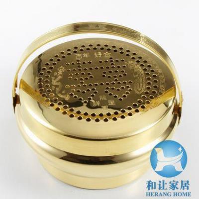 Thickened large prosperous basin copper fire gun copper hand stove copper foot stove copper body stove copper fire punch heater wedding supplies