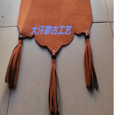 Genghis Khan Leather Painting Inner Mongolia Characteristic Crafts Leather Painting Q Craft Gift Sansui Hanging Painting