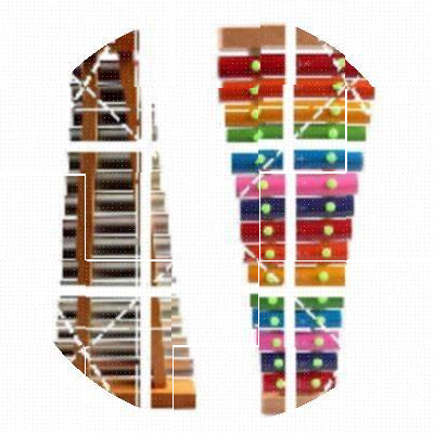 Tianyi 15-tone aluminum plate hand-knocked xylophone small carillon professional percussion childrens baby music kindergarten