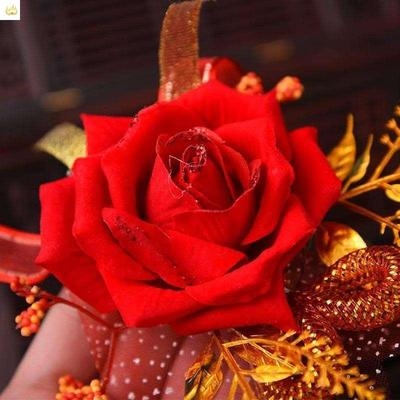 Wedding groomsmen corsage with high h mother and parents use family simple newlywed corsage new style temperament father to get married