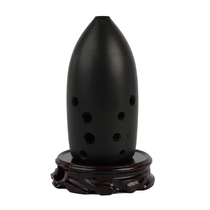 High-end ancient pottery Xun ten-hole playing black pottery Xun double-chamber pen holder professional pottery Xun beginners self-study entry Xun music