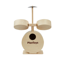 Thailand PlanToys drum childrens percussion instrument imported music early education wooden drum toy male
