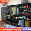 Black hole board outdoor equipment storage wall metal motorcycle riding camping hiking diving snowboard storage rack
