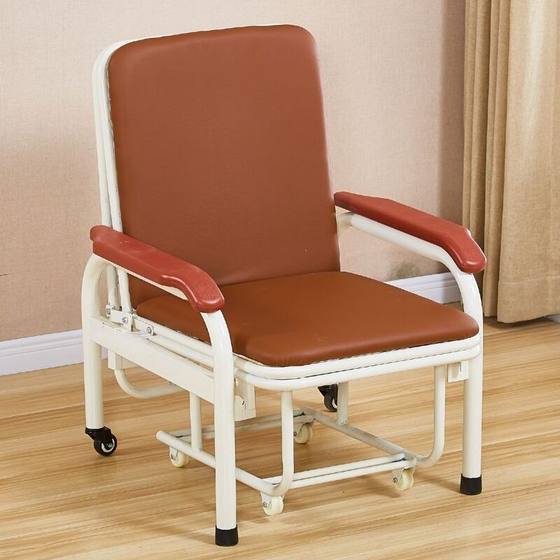 새로운 조립이 필요 없는 두꺼워지고 강화된 병동 동반 의자, 간병 침대, 동반 침대, 다기능 점심시간 접이식 침대