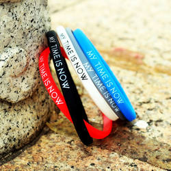 Emotional Control Rubber Band Bracelet, Mood Band to Prevent Overthinking, Self-Discipline, Anxiety, Elastic Stress-Relief Wristband