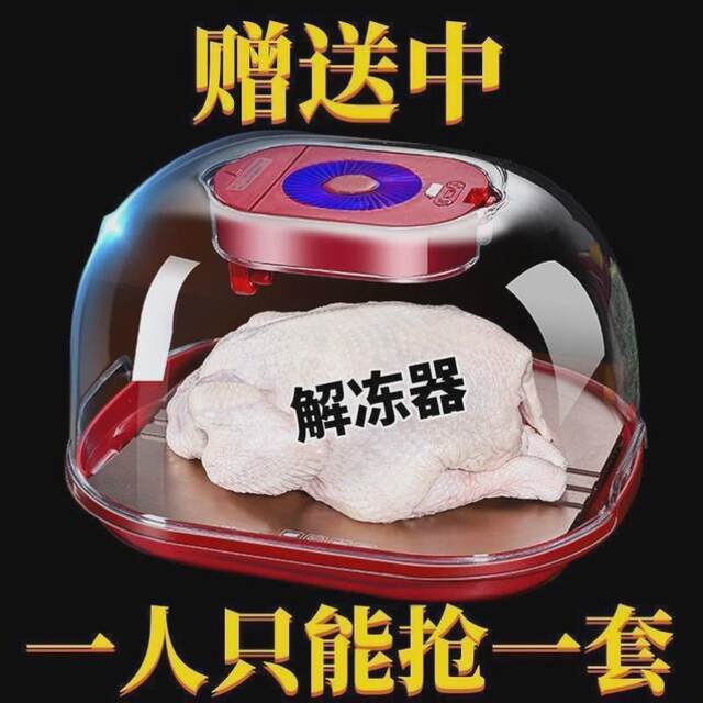 New Model Food Defroster, Fully Automatic Defrosting, German Frozen Food Household Constant Temperature Kitchen Preservation Device, Quick Defrosting for Steak