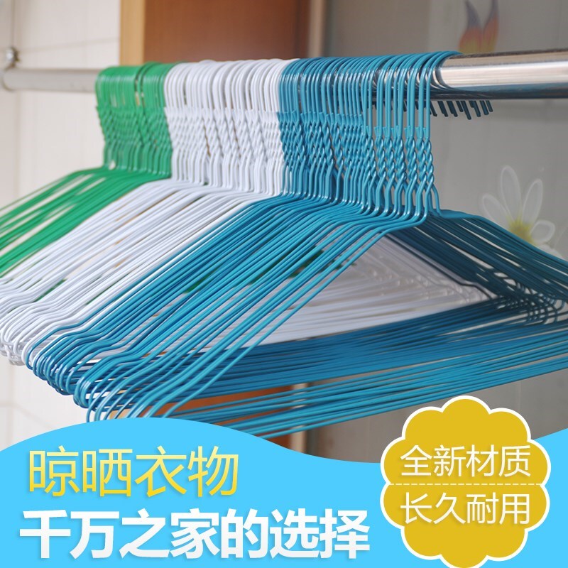 Disposable Hangers for Dry Cleaners, 2.2 Laundry Shop Household Steel Wire Hangers, 600 Pieces, Blue and White