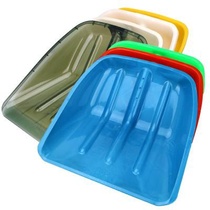 Square head agricultural shovel thickened plastic steel tempered Tun food and food with large grain shovel Plastic shovel