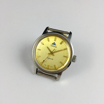 The original inventory Shijiazhuang watch factory Taihang brand Steel article nail huang mian 32mm diameter sent strap