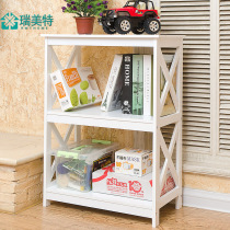  Ruimeite modern minimalist bookshelf Simple living room shelf Floor-to-ceiling bedroom storage rack storage rack multi-layer rack