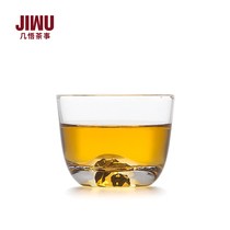 A Few Insights Glass Kung Fu Tea Furniture Day Style Tasting Cup Master Cup Fuji Shan Hidden Gold Cup HEAT RESISTANT GLASS TEA CUP