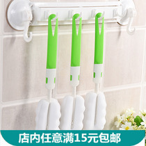 Double Head Wash Cup Brush Removable Wash Cup Brushed Kitchen Stay-at-home Sponge Brushed Glass Holder Brushed Glass Cup Long Handle