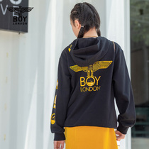 boylondon childrens dress hooded sweater eagle logo print casual