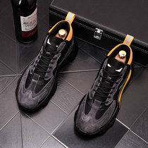 Tide brand Old father shoes mens ins trend Joker Korean version of high-end autumn and winter new sports and leisure high-top shoes