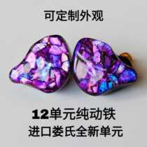 LY Acoustic unilateral full 6 unit pure moving iron male model custom hifi in-ear headphones ly6t