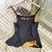 Embroidered suspenders wear new Chinese style women with coat large size loose small Waistcoat Vest