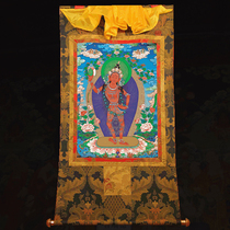 Vajrayogini boutique Thangka Tibetan hanging painting Puride hand-mounted cloth printed gold thread Thangka Buddha statue