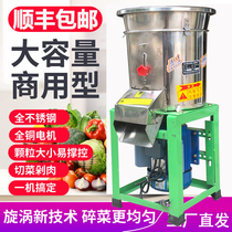 Yinsong stainless steel electric pepper chopping machine Commercial pepper cutting machine Cutting vegetables and playing garlic ginger garlic garlic shredder