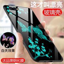 Suitable for oppor11plus mobile phone shell wave oppor11pluskt luminous oppo male and female r11plus glass new product