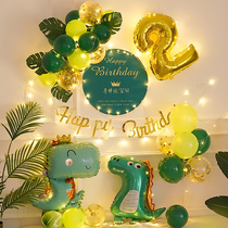 Childrens party background wall Sen Department happy birthday decoration balloon net red ins baby scene layout package