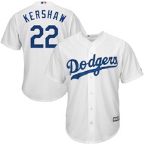 Major League Baseball Dodgers #22 Kershaw Los Angeles Dodgers Majestic Baseball Uniform T-Shirt