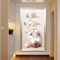 Flower vase 2021 new cross embroidered line embroidered living room bedroom restaurant minimalist modern small simple full embroidered painting