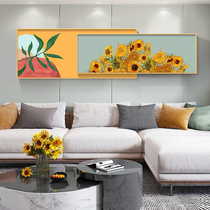 Modern minimalist living-room decoration painting Sunflower Flowers Bedroom Bedside Mural Nordic Wind Sofa background wall hanging painting