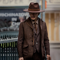 SOARIN INDEPENDENT RETRO HUNTING WOOL Suit Jacket Man Original Design Inrensey Suit Jacket Gooey