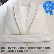 Ultra-thick Dubai nouveau Riche hotel mink velvet nightgown Bathrobe double-layer fabric silky soft does not absorb water does not lose hair and hypertrophy