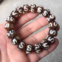 Natural Tibetan Biography Shale Old Manau Hook Tian Pearl Barrel Beads Handstring Hand Chain National Wind Hand Decorated Sepal Beads Matching Beads