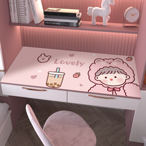 Dormitory writing desk ins wind waterproof girl desk tablecloth table mat Student cute heart Japanese pvc learning oil-proof