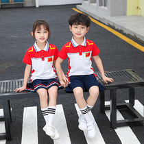 Kindergarten Garden Clothing Summer Clothing Relaxation Short Sleeves Chinese Wind Elementary School Uniforms Summer Class Clothing Children Graduation Photos Clothing
