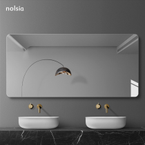 Bathroom Mirror Hung Wall Wash Terrace Toilet Bathroom Mirror Wall-mounted Makeup Mirror HD Toilet Mirror Sticker Wall Customize