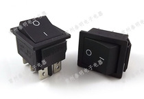 Double knife button boat switch power switch Black 2 way 6 pin 2 gear KCD2 rocker switch KCD4-202