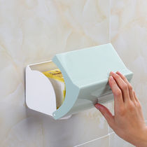 Punch-free toilet tissue box plastic bathroom toilet waterproof toilet toilet paper roll paper box rack tissue rack