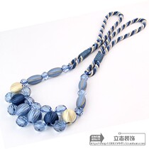 Curtain strap hanging ball tying ball tying rope hanging ball hanging ears upscale tennis tied flower hook decorated with ball flow Su Mu-chu