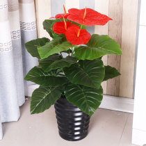 Simulation green plant fake tree Living room indoor office decoration Small and medium bonsai potted simulation plant fake flower fortune tree