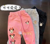 Day Series Good Stock Spring Autumn New Men And Women Casual Pants Cartoon Printed Little Squirrel Children Long Pants Outer Pants