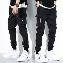 Tide Cards Fall New Work Pants Male Yu Wenle Haren Pants Bunches Casual Pants Mans Net Red Overfire Mens Pants