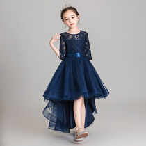 Childrens dresses Princess dresses Girls Puffy yarn Birthday catwalk little girl host flower girl piano performance dress summer