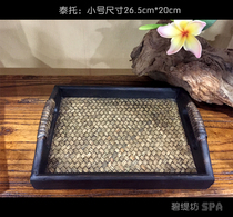  Beauty tray Blending tray Tray Tea tray Bamboo tray Wooden tray Blending dish Thai tray