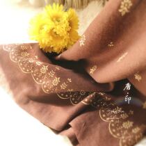 Tang suit National style Chinese cotton and linen skirt skirt short skirt bronzing craft QUN-09