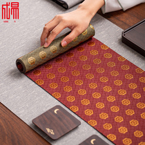 Guofeng brocade tea mat waterproof tea table cloth mat tea set tea accessories tea mat table flag Chinese style R