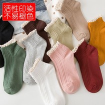 Princess socks womens socks shallow mouth summer thin section Luo stinky sweat-absorbing lace Korean Japanese cotton edge soft sister cute