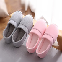 Do confinement summer cotton slippers womens thin maternal postpartum indoor 7 non-slip soft-soled bag with june confinement shoes